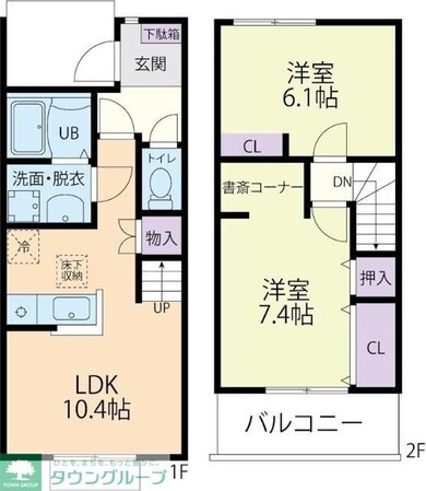 Riviere(リヴィエール)Aの物件間取画像